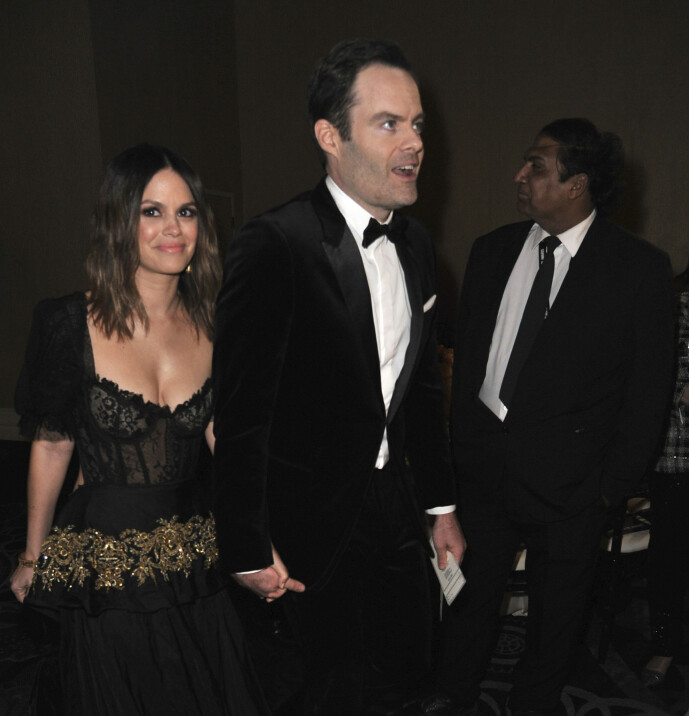 HÅND I HÅND: Under Golden Globe-utdelingen tidligere i år ble Rachel Bilson og Bill Hader avbildet mens de leide hender. Foto: NTB Scanpix HÅND I HÅND: Under Golden Globe-utdelingen tidligere i år ble Rachel Bilson og Bill Hader avbildet mens de leide hender. Foto: NTB Scanpix