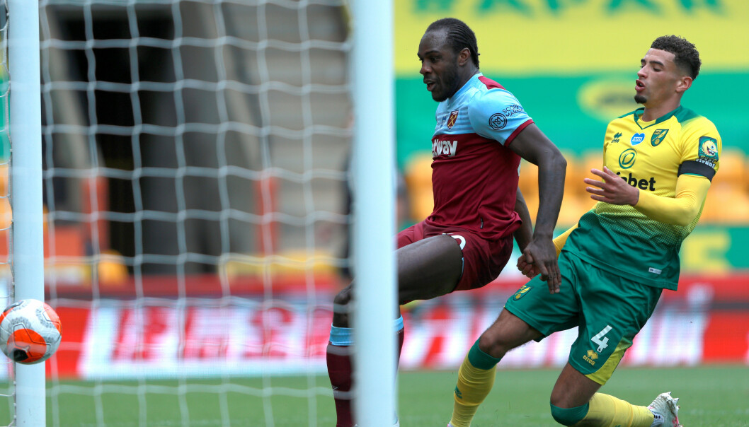 SCORET FIRE: Michail Antonio. Foto: NTB Scanpix SCORET FIRE: Michail Antonio. Foto: NTB Scanpix