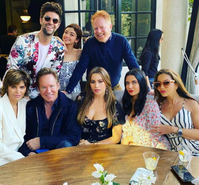 STAS: På babyshoweren i februar var flere celebre gjester til stede - blant andre Sofia Vergara og Lisa Rinna. Foto: Privat STAS: På babyshoweren i februar var flere celebre gjester til stede - blant andre Sofia Vergara og Lisa Rinna. Foto: Privat