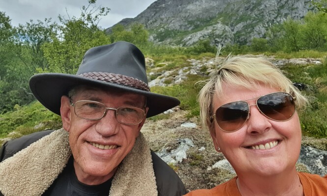 FORELSKA: Det var norske Kristin som fikk amerikaneren til Norge. I dag er de gift og bor i Bodø. Foto: Privat FORELSKA: Det var norske Kristin som fikk amerikaneren til Norge. I dag er de gift og bor i Bodø. Foto: Privat