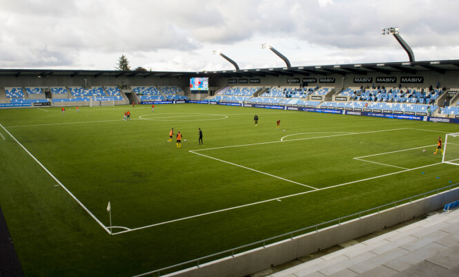 FLOTT ARENA: Sandnes stadion tar seg bra ut. Foto: Carina Johansen / NTB scanpix FLOTT ARENA: Sandnes stadion tar seg bra ut. Foto: Carina Johansen / NTB scanpix