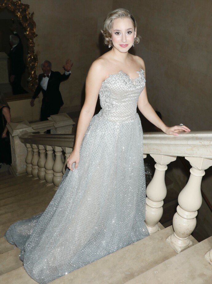 KONGELIG FAR: Jazmin Grimaldi avbildet under sin ankomst på Princess Grace Awards Gala i New York i 2019. Foto: NTB scanpix KONGELIG FAR: Jazmin Grimaldi avbildet under sin ankomst på Princess Grace Awards Gala i New York i 2019. Foto: NTB scanpix