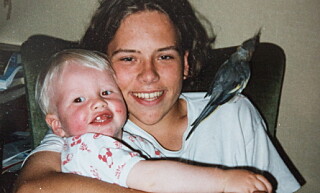 BRØDRE: Audun Lysbakken som 16-åring sammen med lillebroren. Foto: Privat BRØDRE: Audun Lysbakken som 16-åring sammen med lillebroren. Foto: Privat