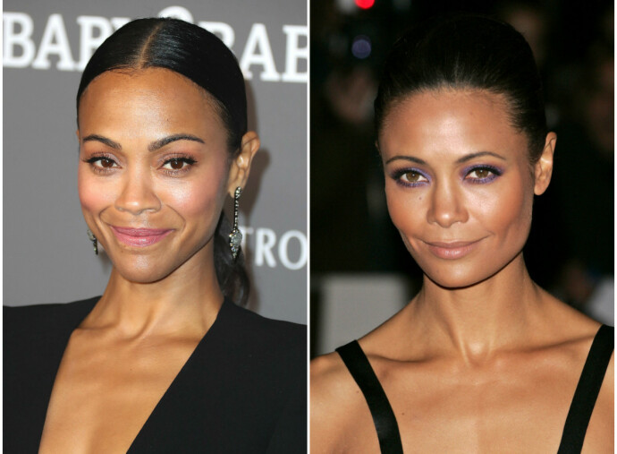 Disse to, Zoe Saldana (t. v.) og Thandie Newton, har delt flere historier om flaue forvekslinger. Under et besøk på britiske «The Graham Norton Show», fortalte Newton at selveste Victoria Beckham hadde forvekslet henne med Saldana – og at hun rødmet godt da hun innså feilen... FOTO: Scanpix Disse to, Zoe Saldana (t. v.) og Thandie Newton, har delt flere historier om flaue forvekslinger. Under et besøk på britiske «The Graham Norton Show», fortalte Newton at selveste Victoria Beckham hadde forvekslet henne med Saldana – og at hun rødmet godt da hun innså feilen... FOTO: Scanpix