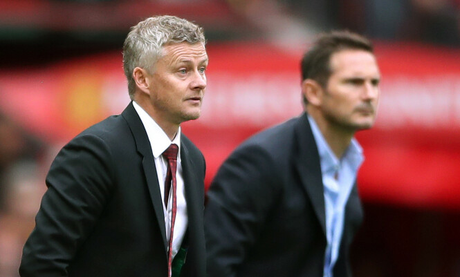 KLUBBLEGENDER: Ole Gunnar Solskjær og Frank Lampard møttes ofte som spillere for Manchester United og Chelsea. Nå leder de hvert sitt lag. Foto: NTB scanpix KLUBBLEGENDER: Ole Gunnar Solskjær og Frank Lampard møttes ofte som spillere for Manchester United og Chelsea. Nå leder de hvert sitt lag. Foto: NTB scanpix