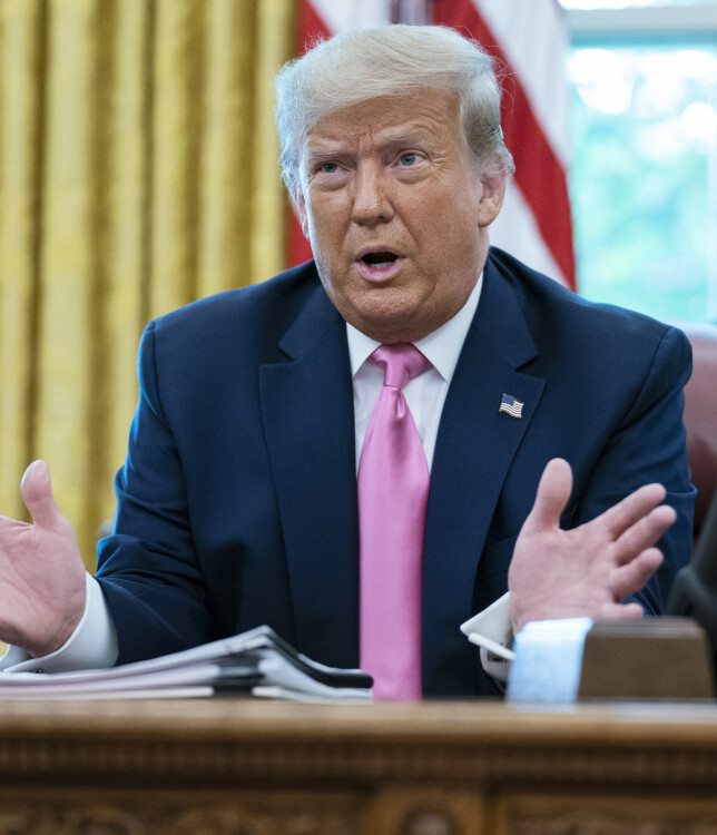 TYDELIG: Forandringen er nokså tydelig, selv om Trump har til gode å kommentere den. Her fotografert 20. juli. Foto: NTB Scanpix TYDELIG: Forandringen er nokså tydelig, selv om Trump har til gode å kommentere den. Her fotografert 20. juli. Foto: NTB Scanpix
