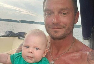 STOLT: En lykkelig pappa med en bare noen år gammel Peter. Foto: Privat STOLT: En lykkelig pappa med en bare noen år gammel Peter. Foto: Privat
