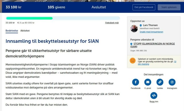 AVSLUTTET: SIANs Spleis er avsluttet. Foto: Skjermdump fra Spleis AVSLUTTET: SIANs Spleis er avsluttet. Foto: Skjermdump fra Spleis