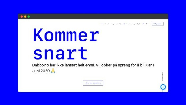 image: Hvordan Dabbo.no ble skapt og testa med hypotese-drevet utvikling image: Hvordan Dabbo.no ble skapt og testa med hypotese-drevet utvikling