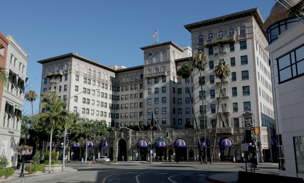 BOSTED: Det var her, på Beverly Wilshire, at sjeiken bodde under sin tid i Los Angeles. Foto: Gary Coronado / Los Angeles Times / Shutterstock / NTB scanpix BOSTED: Det var her, på Beverly Wilshire, at sjeiken bodde under sin tid i Los Angeles. Foto: Gary Coronado / Los Angeles Times / Shutterstock / NTB scanpix