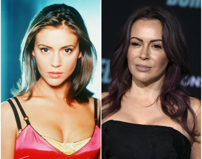 Alyssa Milano i 1998 til venstre, i 2020 til høyre. FOTO: Scanpix Alyssa Milano i 1998 til venstre, i 2020 til høyre. FOTO: Scanpix