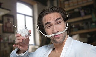 FENOMEN: Hvem som skulle klare å konkurrere med melkebarten til «Mr. Melk» er ikke godt å si. Foto: Tine. FENOMEN: Hvem som skulle klare å konkurrere med melkebarten til «Mr. Melk» er ikke godt å si. Foto: Tine.