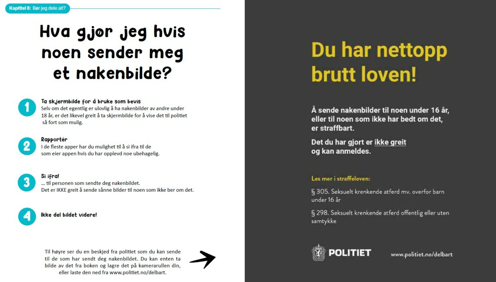 NETTVETT OM NAKENBILDER: Denne siden er hentet fra NETTVETT-boken skrevet av Johannes Slettedal. ILLUSTRASJON: Nettvett// Gyldendal // Martin Aas NETTVETT OM NAKENBILDER: Denne siden er hentet fra NETTVETT-boken skrevet av Johannes Slettedal. ILLUSTRASJON: Nettvett// Gyldendal // Martin Aas