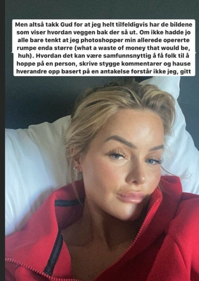 Foto: Sophie Elise / Skjermdump fra Instagram Foto: Sophie Elise / Skjermdump fra Instagram
