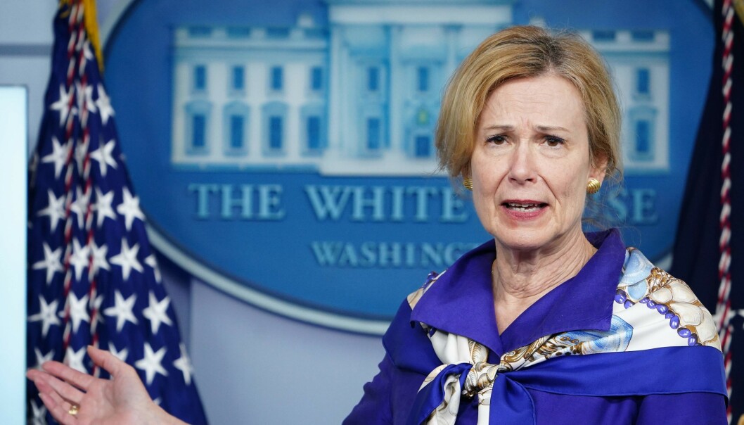 <strong>DET HVITE HUS:</strong> Debora Birx avbildet under en pressekonferanse i mai. Mandel NGAN / AFP <strong>DET HVITE HUS:</strong> Debora Birx avbildet under en pressekonferanse i mai. Mandel NGAN / AFP