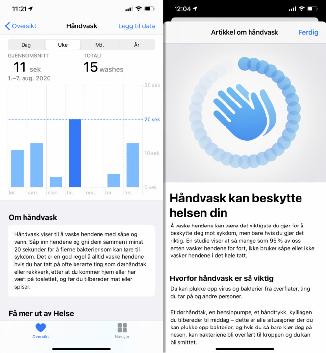 Vask hendene med smartklokka Vask hendene med smartklokka