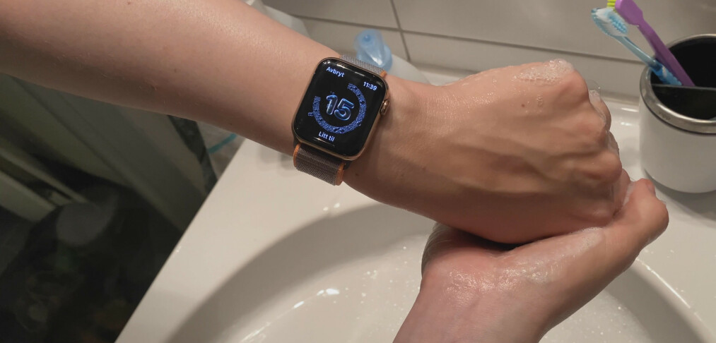 Vask hendene med smartklokka Vask hendene med smartklokka