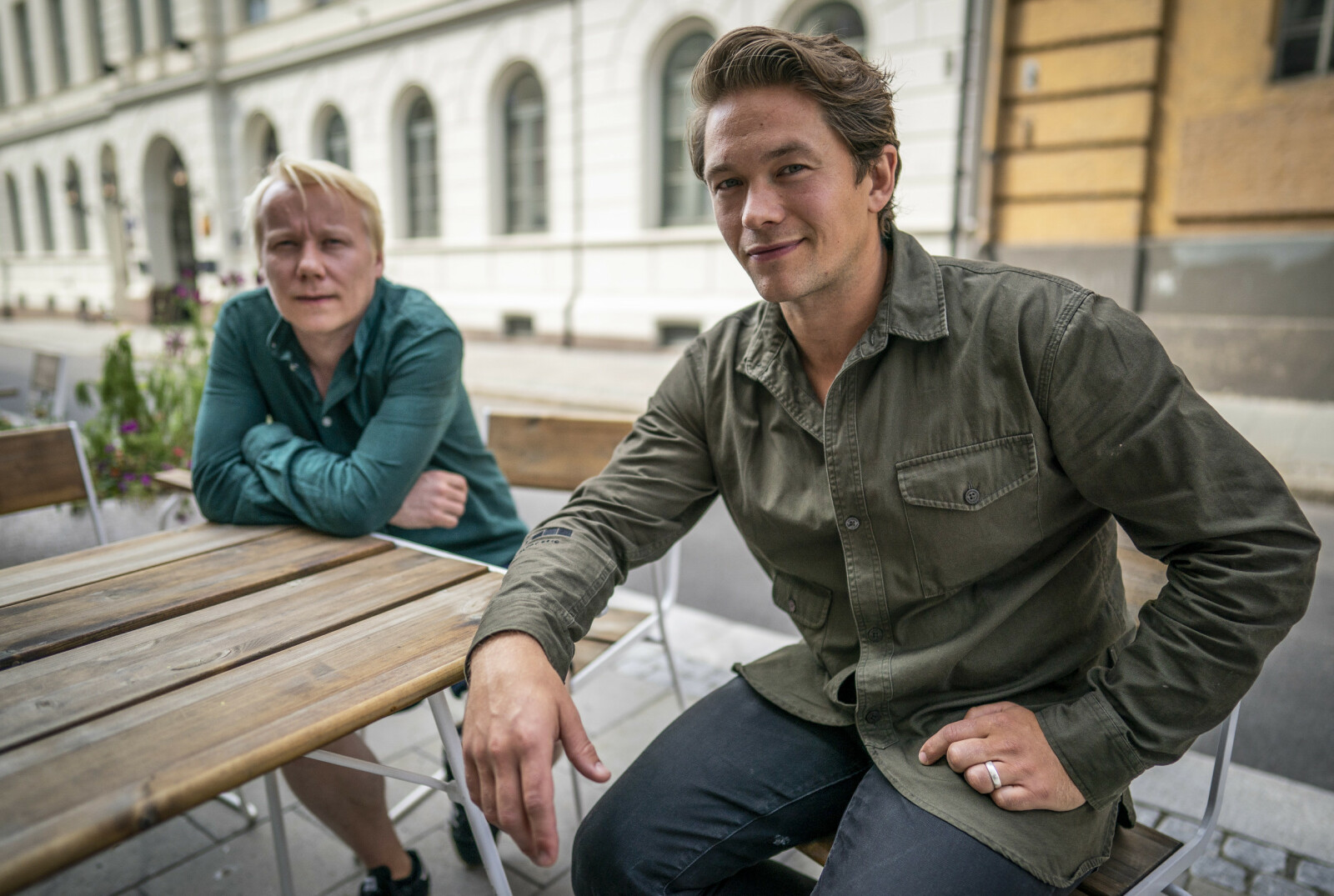 <strong>DEN STØRSTE FORBRYTELSEN:</strong> Skuespiller Jakob Oftebro og regissør Eirik Svensson var til stede på Cinemateket i Oslo i august, for å snakke om dramafilmen Den store forbrytelsen, som har premiere 1. juledag.
FOTO: Heiko Junge / NTB scanpix <strong>DEN STØRSTE FORBRYTELSEN:</strong> Skuespiller Jakob Oftebro og regissør Eirik Svensson var til stede på Cinemateket i Oslo i august, for å snakke om dramafilmen Den store forbrytelsen, som har premiere 1. juledag.
FOTO: Heiko Junge / NTB scanpix