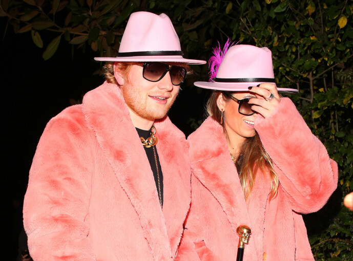 <strong><p>MEDIESKY:</strong> Sheeran er kjent for å holde en nokså lav profil. Her er han avbildet med kona i London i anledning en Halloween-fest. Foto: NTB Scanpix</p> <strong><p>MEDIESKY:</strong> Sheeran er kjent for å holde en nokså lav profil. Her er han avbildet med kona i London i anledning en Halloween-fest. Foto: NTB Scanpix</p>