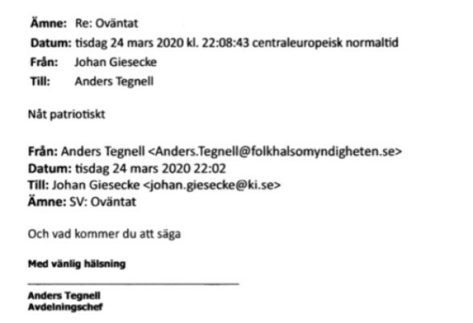 E-post avslører: Beklager Norge-refs E-post avslører: Beklager Norge-refs