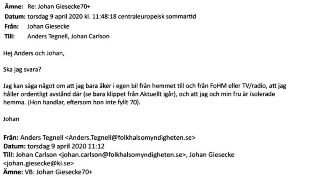 E-post avslører: Beklager Norge-refs E-post avslører: Beklager Norge-refs