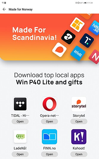 <strong>NORSKE APPER:</strong> Det har begynt å komme en del norske apper i Huaweis AppGallery, men det er langt fra like bra som på Google Play Store. Skjermbilde: Kirsti Østvang <strong>NORSKE APPER:</strong> Det har begynt å komme en del norske apper i Huaweis AppGallery, men det er langt fra like bra som på Google Play Store. Skjermbilde: Kirsti Østvang