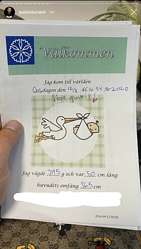 <strong>STOLT:</strong> Joakim Lundell delte stolt med følgerne sine på sosiale medier. Foto: Skjermdump Instagram <strong>STOLT:</strong> Joakim Lundell delte stolt med følgerne sine på sosiale medier. Foto: Skjermdump Instagram