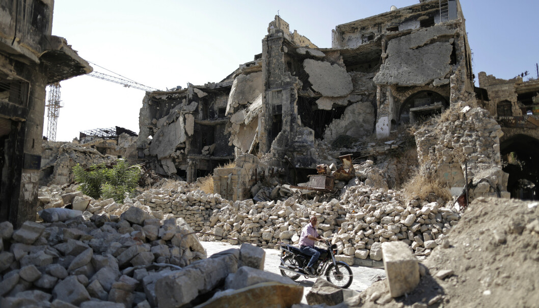 <strong>ALEPPO:</strong> Syria har blitt bombet sønder og sammen under den ni år lange krigen. Dette bildet er tatt i gamlebyen i Aleppo i fjor sommer. Foto: Hassan Ammar / AP Photo / NTB Scanpix <strong>ALEPPO:</strong> Syria har blitt bombet sønder og sammen under den ni år lange krigen. Dette bildet er tatt i gamlebyen i Aleppo i fjor sommer. Foto: Hassan Ammar / AP Photo / NTB Scanpix
