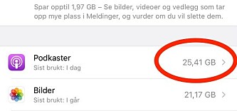 Tar opp masse plass Tar opp masse plass
