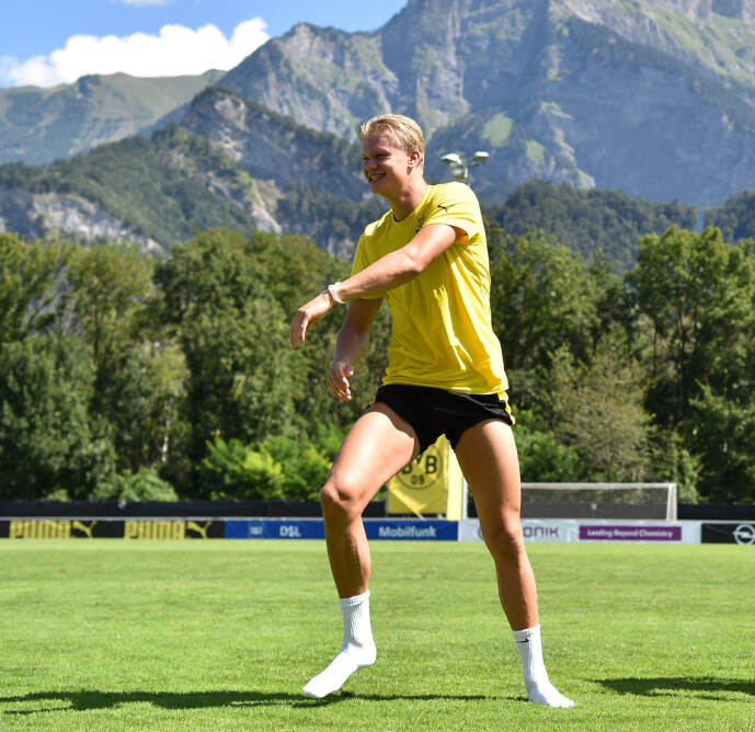 <strong>TELLER NED:</strong> Erling Haaland og Borussia Dortmund er i full gang med oppkjøringen til en ny sesong. Foto: NTB scanpix <strong>TELLER NED:</strong> Erling Haaland og Borussia Dortmund er i full gang med oppkjøringen til en ny sesong. Foto: NTB scanpix