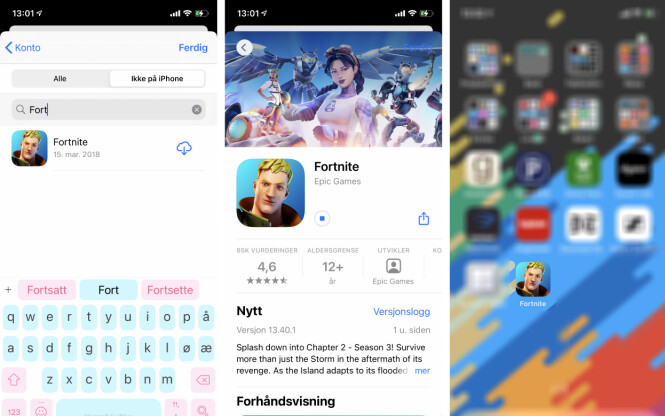 Slik reinstallerte vi «Fortnite» på 1, 2, 3. Slik reinstallerte vi «Fortnite» på 1, 2, 3.