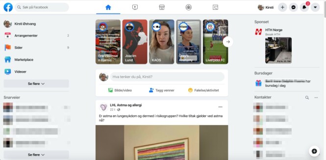 <strong>NY NAVIGASJONSMENY:</strong> Den nye skrivebordsversjonen har en navigasjonsmeny som minner om den i mobilappen. Skjermbilde: Kirsti Østvang <strong>NY NAVIGASJONSMENY:</strong> Den nye skrivebordsversjonen har en navigasjonsmeny som minner om den i mobilappen. Skjermbilde: Kirsti Østvang