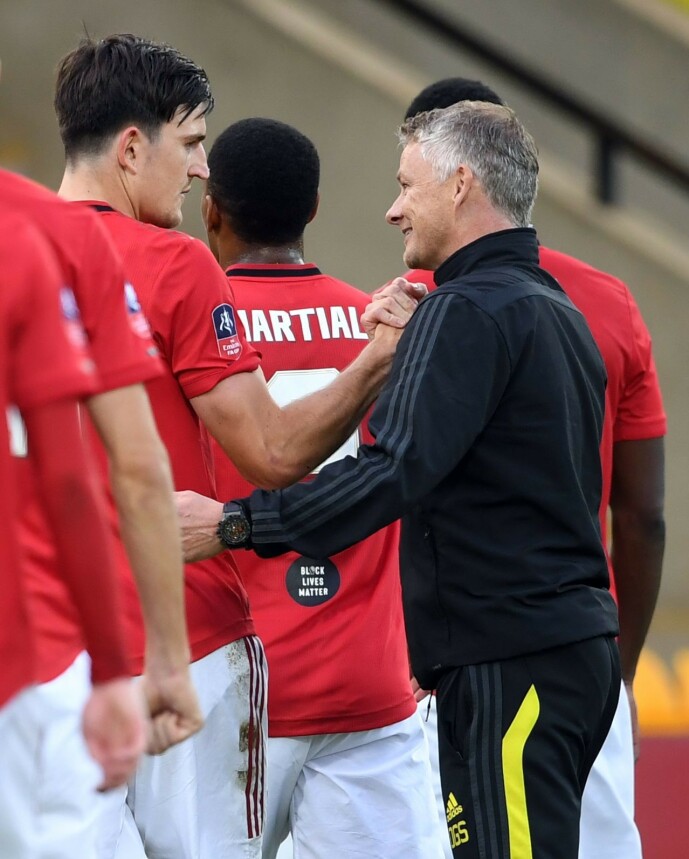<strong>BETRODD SPILLER:</strong> Harry Maguire ble utpekt som kaptein av Ole Gunnar Solskjær i januar. Foto: NTB scanpix <strong>BETRODD SPILLER:</strong> Harry Maguire ble utpekt som kaptein av Ole Gunnar Solskjær i januar. Foto: NTB scanpix