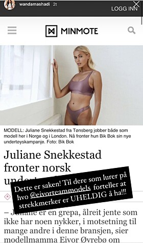 Foto: Skjermdump fra Wandas Instagram, gjengitt med tillatelse Foto: Skjermdump fra Wandas Instagram, gjengitt med tillatelse