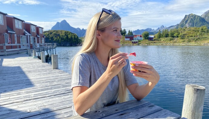 Sandra Lyng elsker is - det er bare én stor ulempe Sandra Lyng elsker is - det er bare én stor ulempe