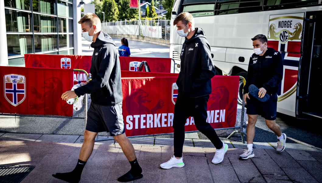 <strong>TRØNDERKLANEN:</strong> Markus Henriksen (t.v.), Alexander Sørloth og Jonas Svensson er gode kompiser på landslaget. Foto: Bjørn Langsem <strong>TRØNDERKLANEN:</strong> Markus Henriksen (t.v.), Alexander Sørloth og Jonas Svensson er gode kompiser på landslaget. Foto: Bjørn Langsem