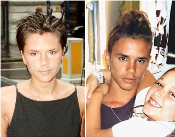 <strong>SE SÅ LIKE:</strong> Victoria Beckham avbildet i 1999. Fansen mener sønnen Romeo nærmest er en klone av mora. Foto: NTB scanpix/ Instagram <strong>SE SÅ LIKE:</strong> Victoria Beckham avbildet i 1999. Fansen mener sønnen Romeo nærmest er en klone av mora. Foto: NTB scanpix/ Instagram