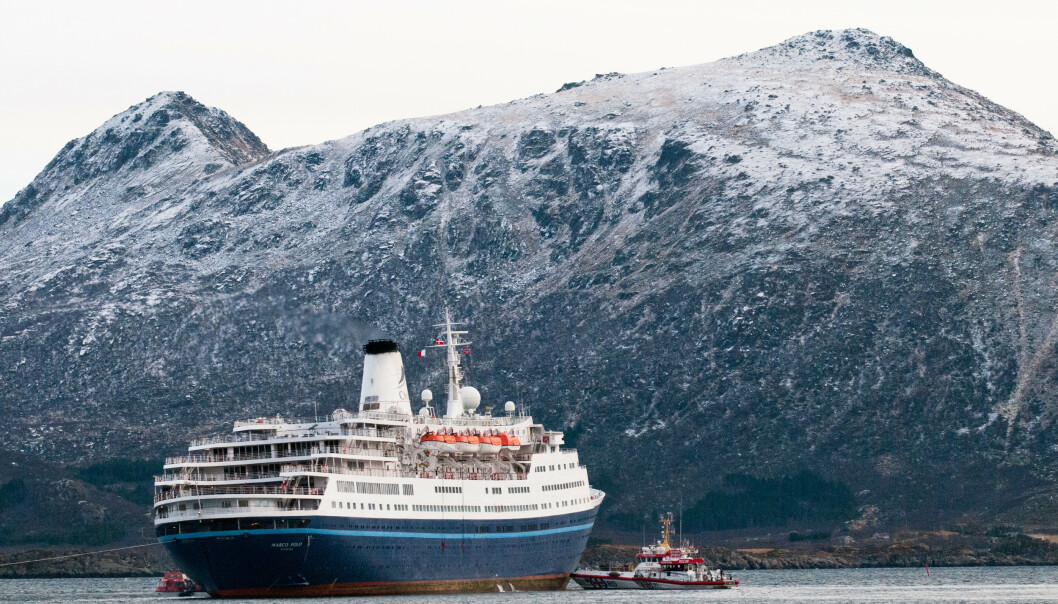 <strong>HELT BORTE I SOMMER:</strong> Cruiseskipet "Marco Polo" utenfor Gravdal i Vestvågøy i Lofoten en tidligere sommer. I år kom ingen av de 55 cruiseskipene som hadde meldt ankomst.
Foto: Ruben Larsen, NTB Scanpix. <strong>HELT BORTE I SOMMER:</strong> Cruiseskipet "Marco Polo" utenfor Gravdal i Vestvågøy i Lofoten en tidligere sommer. I år kom ingen av de 55 cruiseskipene som hadde meldt ankomst.
Foto: Ruben Larsen, NTB Scanpix.