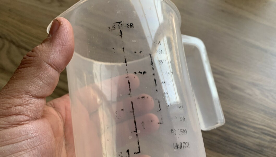 <strong>BINGO:</strong> Etter x antall turer i oppvaskmaskinen var målepunktene nesten helt vasket bort. Foto: Bjørn Eirik Loftås <strong>BINGO:</strong> Etter x antall turer i oppvaskmaskinen var målepunktene nesten helt vasket bort. Foto: Bjørn Eirik Loftås
