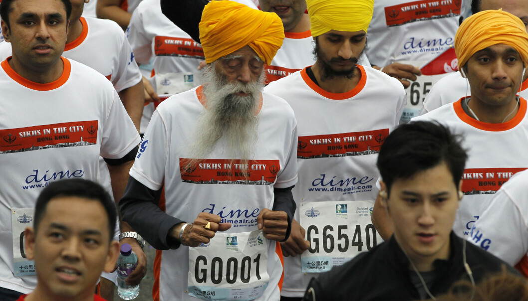 <strong>101 ÅR:</strong> Her løper han 10-kilometeren i Hong Kong Marathon, 101 år gammel, i 2013. Foto: NTB scanpix <strong>101 ÅR:</strong> Her løper han 10-kilometeren i Hong Kong Marathon, 101 år gammel, i 2013. Foto: NTB scanpix