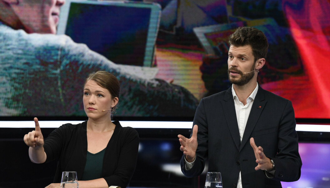 <strong>SPERREGRENSEN:</strong> Klarer Une Bastholm og Bjørnar Moxnes å få henholdsvis MDG og Rødt over sperregrensen, er det dårlig nytt for Erna Solberg. Mye vil handle om å få unge klimavennlige velgere til å dukke opp på valgdagen, sier meningsmålingsekspert Johan Giertsen. Foto: Marit Hommedal / NTB scanpix <strong>SPERREGRENSEN:</strong> Klarer Une Bastholm og Bjørnar Moxnes å få henholdsvis MDG og Rødt over sperregrensen, er det dårlig nytt for Erna Solberg. Mye vil handle om å få unge klimavennlige velgere til å dukke opp på valgdagen, sier meningsmålingsekspert Johan Giertsen. Foto: Marit Hommedal / NTB scanpix