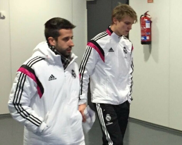 <strong>GIKK FORBI:</strong> Martin Ødegaard var langt mer spebygd da han kom til Real Madrid i 2015. Her etter en kamp for Real Madrid Castilla, der han ble instruert av presseavdelingen til ikke å snakke med ventende journalister. Foto: Tore Ulrik Bratland <strong>GIKK FORBI:</strong> Martin Ødegaard var langt mer spebygd da han kom til Real Madrid i 2015. Her etter en kamp for Real Madrid Castilla, der han ble instruert av presseavdelingen til ikke å snakke med ventende journalister. Foto: Tore Ulrik Bratland