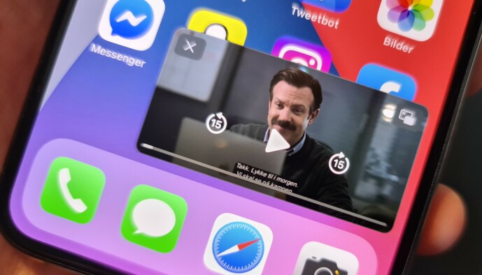 <strong>BILDE I BILDE:</strong> Nå blir dette mulig også på iPhone. Foto: Kirsti Østvang <strong>BILDE I BILDE:</strong> Nå blir dette mulig også på iPhone. Foto: Kirsti Østvang