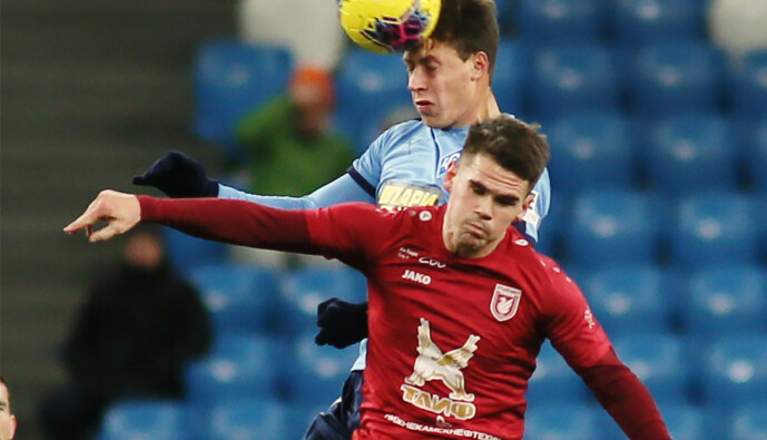 <strong>RUSSISK FOTBALL:</strong> Vidar Orn Kjartansson spilte for Rubin Kazan i et halvt år. Foto: Yury Strelez / Kommersant / Sipa USA / NTB Scanpix <strong>RUSSISK FOTBALL:</strong> Vidar Orn Kjartansson spilte for Rubin Kazan i et halvt år. Foto: Yury Strelez / Kommersant / Sipa USA / NTB Scanpix