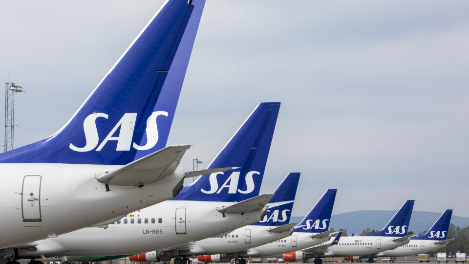 SAS innstiller 429 nye avganger i morgen